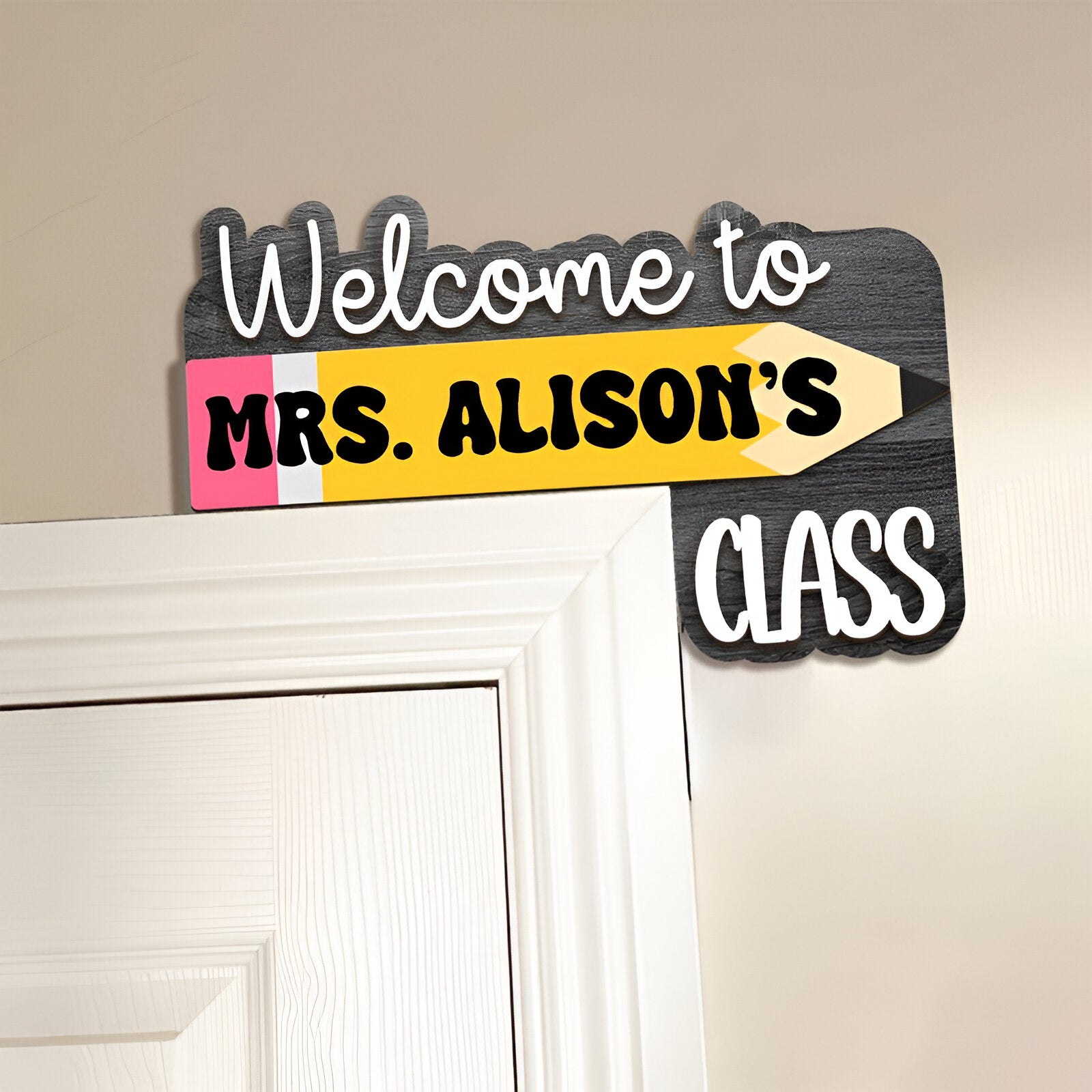 Custom Teacher Door Sign Dofra