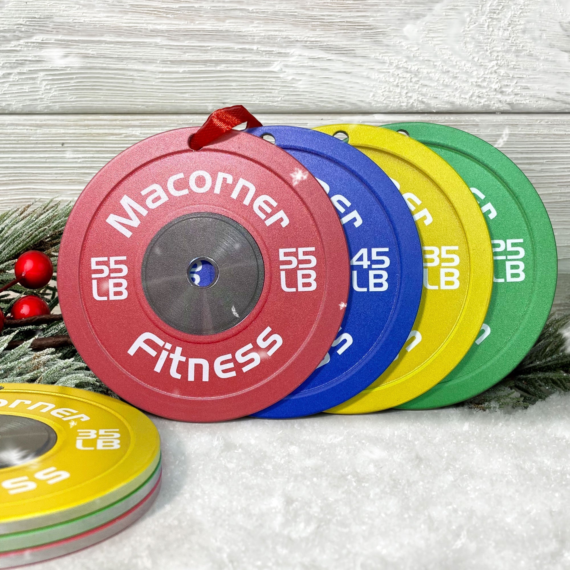 Bumper Plate - Personalized Gym Christmas Ornament ORN0810