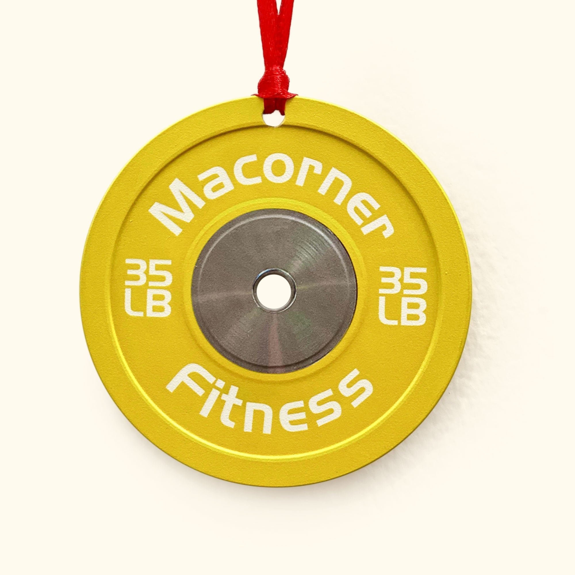 Bumper Plate - Personalized Gym Christmas Ornament ORN0810