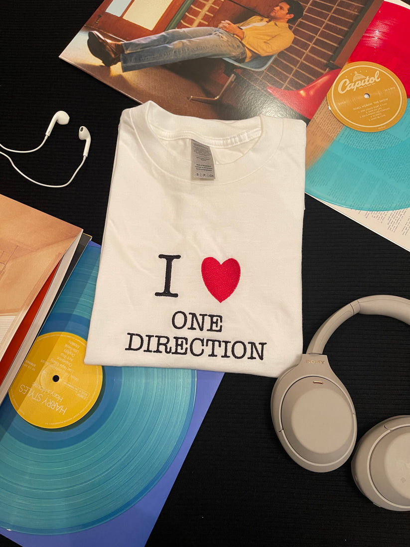 I ?? One Direction Embroidered T-shirt EM1309T