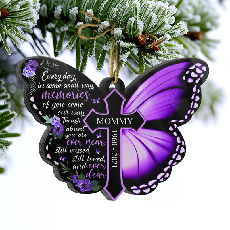 Still Missed Still Loved - Memorial Gift - Personalized Custom Butterfly Acrylic Ornament ORNA1210