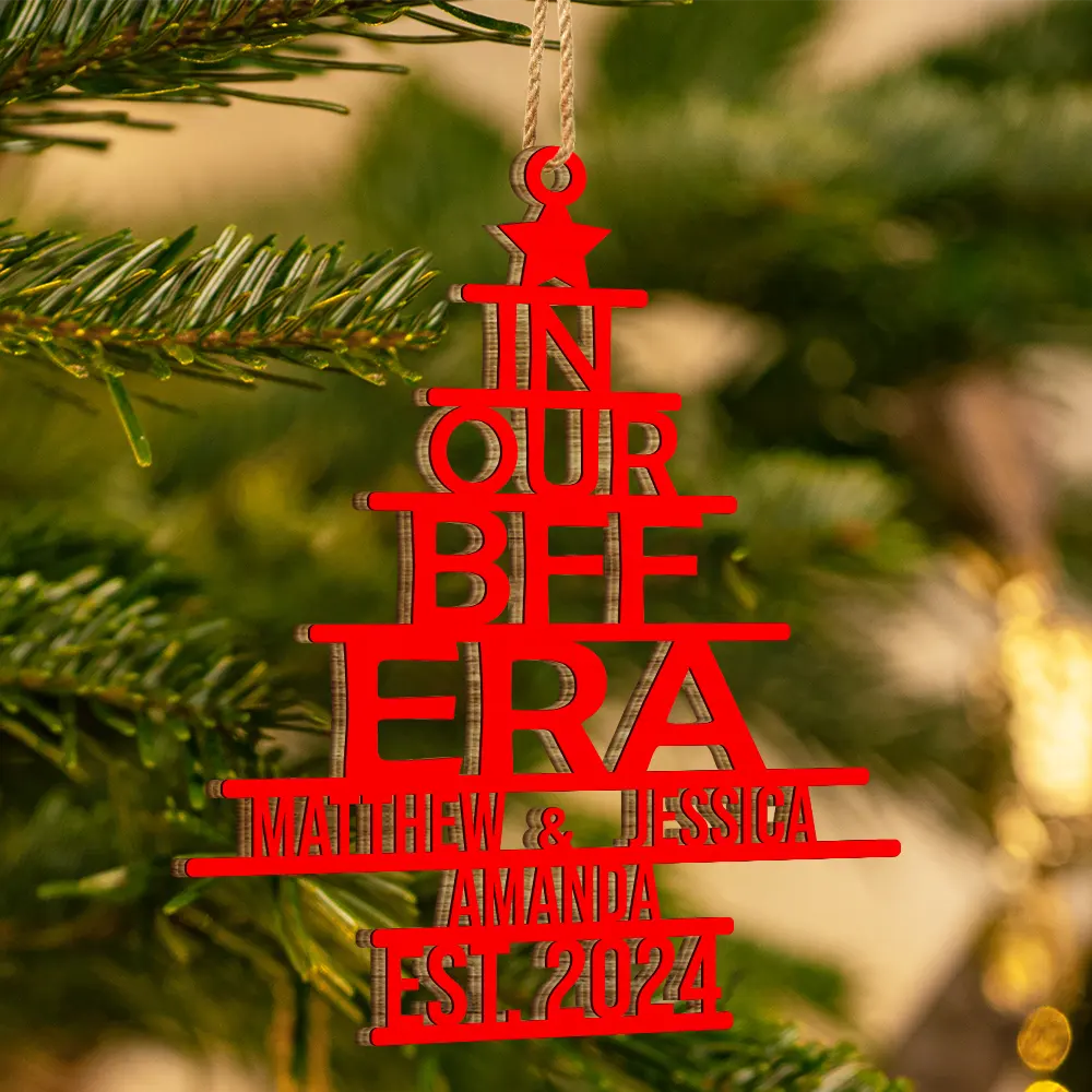 In Our Era Bff - Personalized Wooden Cutout Ornament ORNA1210