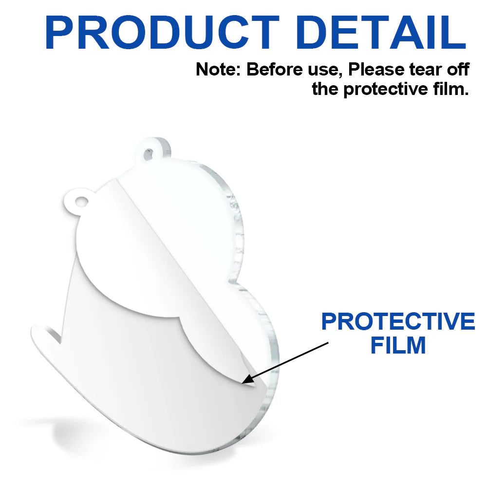 Custom Photo Your Heart Stop Memorial - Personalized Custom Shaped Acrylic Ornament ORNA1210