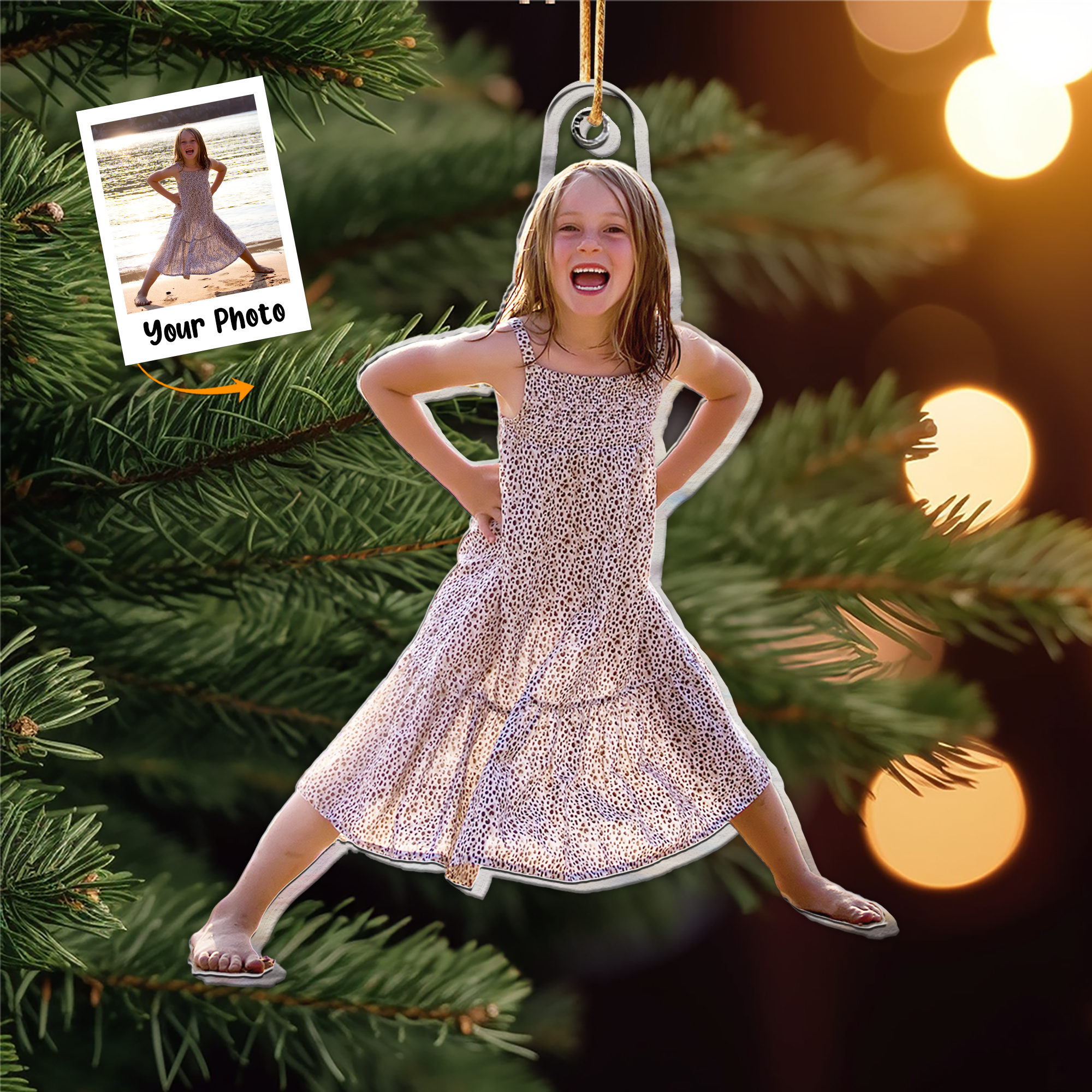 Daughter Gift - Personalized Acrylic Photo Ornament ORN0810