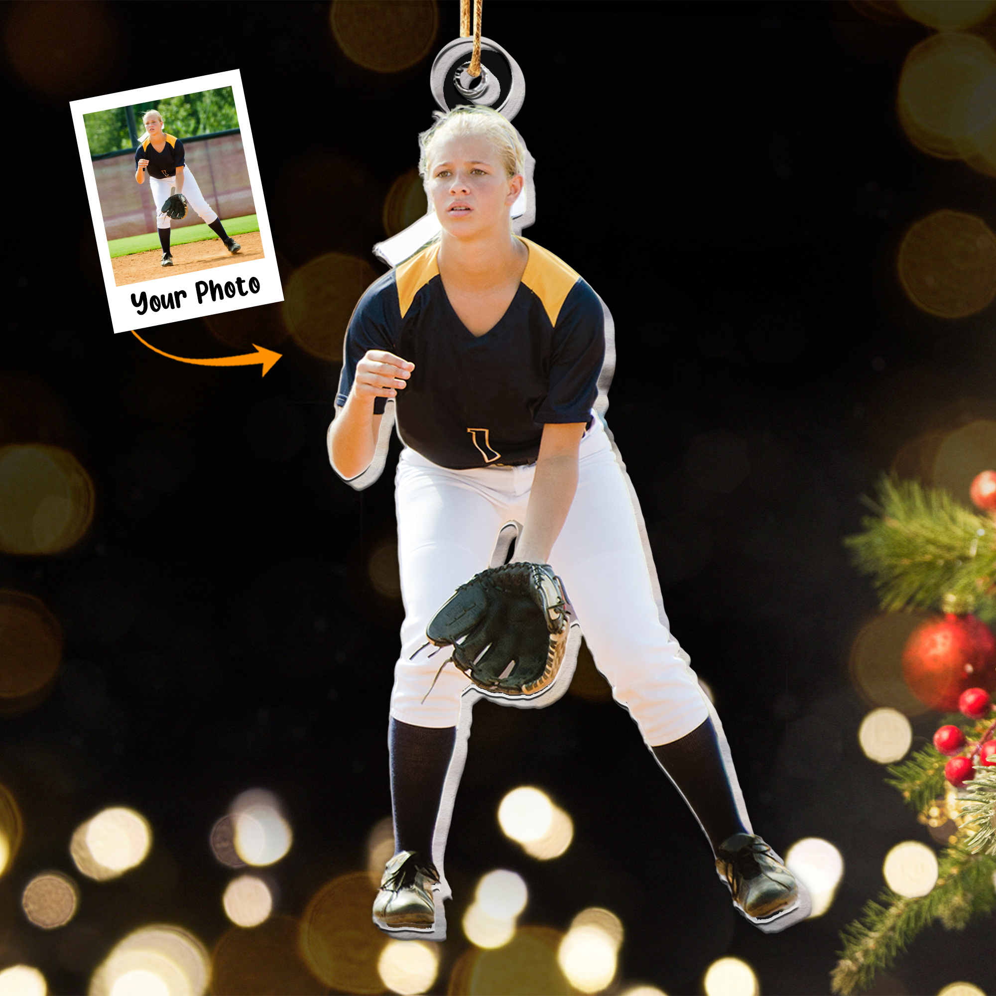 Daughter Gift - Personalized Acrylic Photo Ornament ORN0810