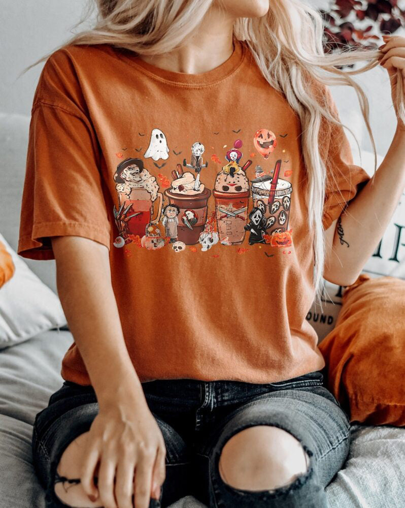 Disney Halloween Horror Coffee Shirt, Disney Halloween Party Sweatshirt, Disney Halloween Balloons Unisex T-Shirt HL23