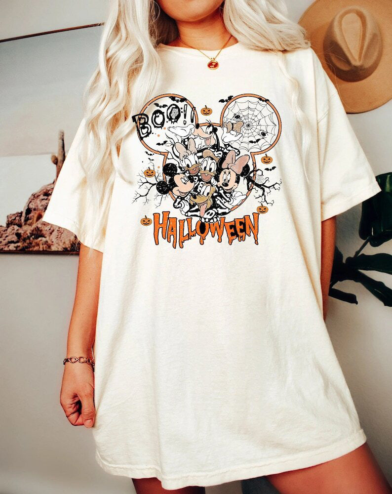 Disney Halloween Mickey And Friends Shirt, Halloween Sweatshirt, Mickey?s Not-So-Scary, Halloween Party 2024, Disney Halloween HL23