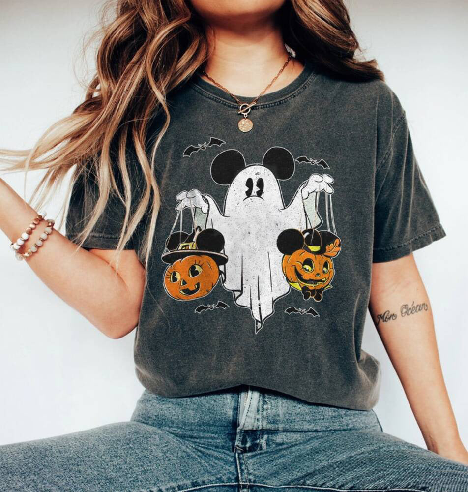 Disney Halloween, Mickey Ghost Halloween Shirt, Mickey Spooky Season, Mickey?s Not So Scary Halloween, Halloween Pumpkin Shirt HL23