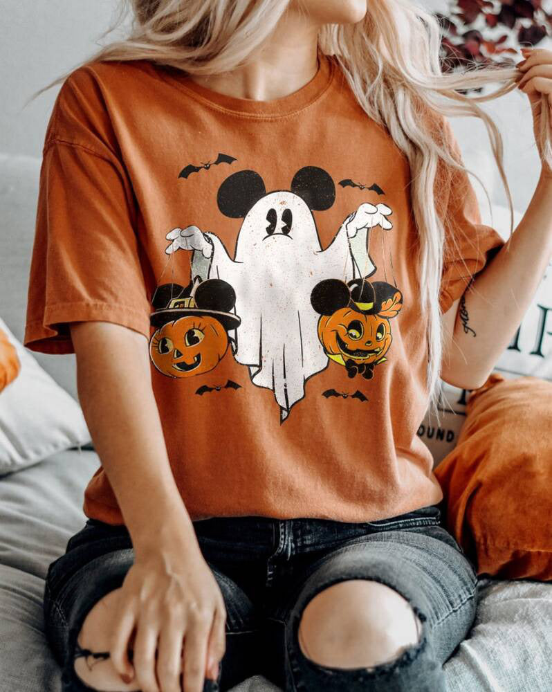 Disney Halloween, Mickey Ghost Halloween Shirt, Mickey Spooky Season, Mickey?s Not So Scary Halloween, Halloween Pumpkin Shirt HL23