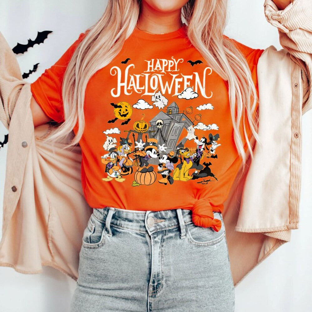 Disney Halloween Shirt, Halloween Mickey &Friends Shirt, Disney Halloween Skeleton Shirt,Disney Halloween Matching Shirt,Disney Family Shirt HL23