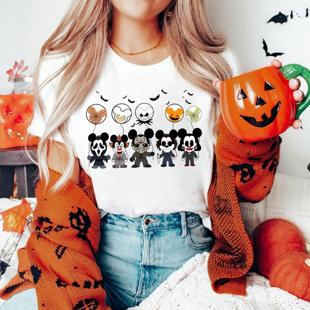 Disney Horror Friends Shirt, Disney Horror Nights, Disney Halloween Shirt, Horror Movie Fan Shirt, Disney Girls Trip, Disney Family Shirt HL23