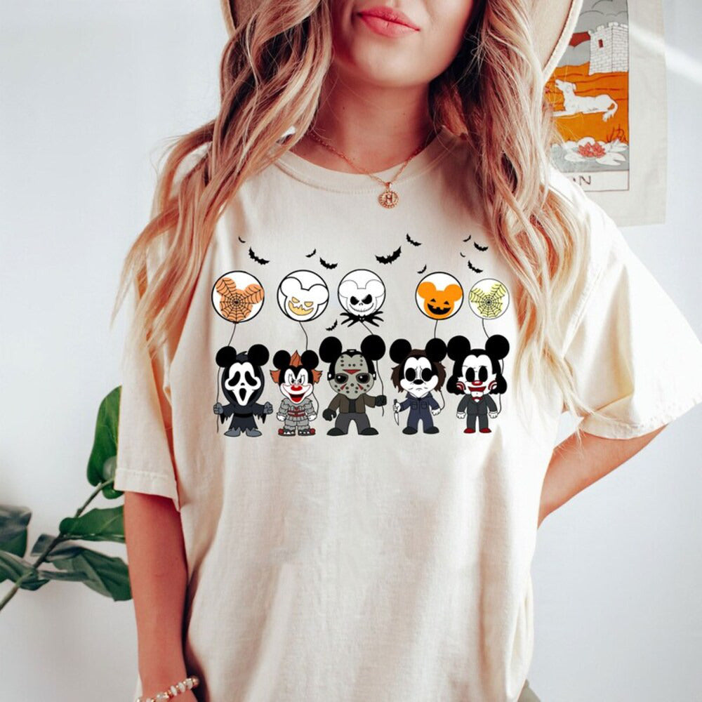 Disney Horror Friends Shirt, Disney Horror Nights, Disney Halloween Shirt, Horror Movie Fan Shirt, Disney Girls Trip, Disney Family Shirt HL23