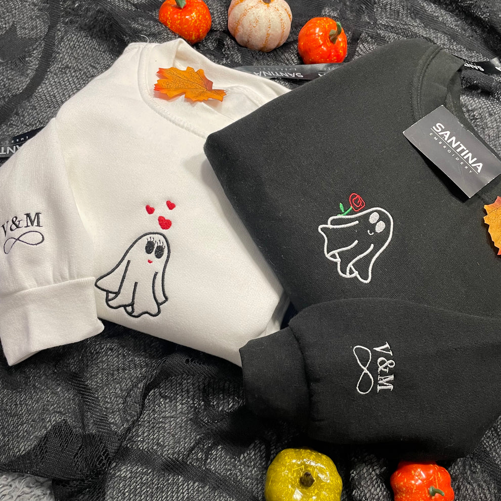 Cute sheet ghost lovers Halloween sweatshirt, hoodie EMHA0909S