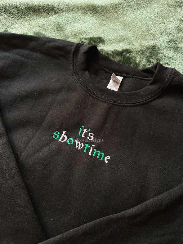 It's Showtime Beetlejuice Unisex Embroidered Sweatshirt EMHA0609