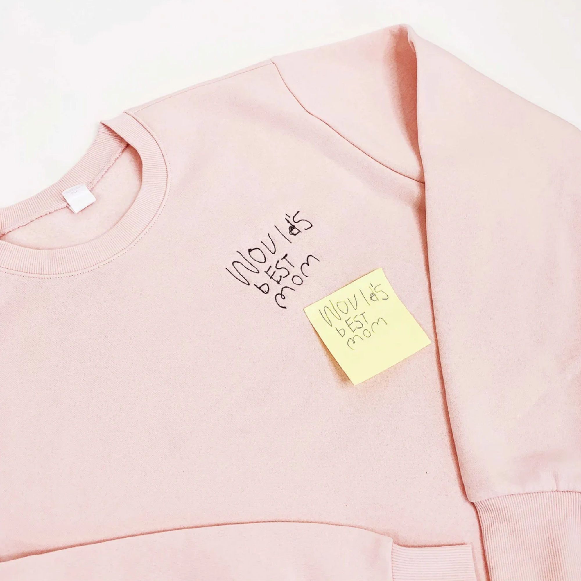 Embroidered gifts for Mom Grandmother, Children's Drawing Art Work Embroidered Sweatshirt, Hoodie em3