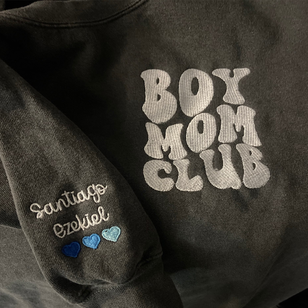 Cool Mom Club Embroidered Hoodie, Cool Mom Hood, Custom Mom Gift EM5