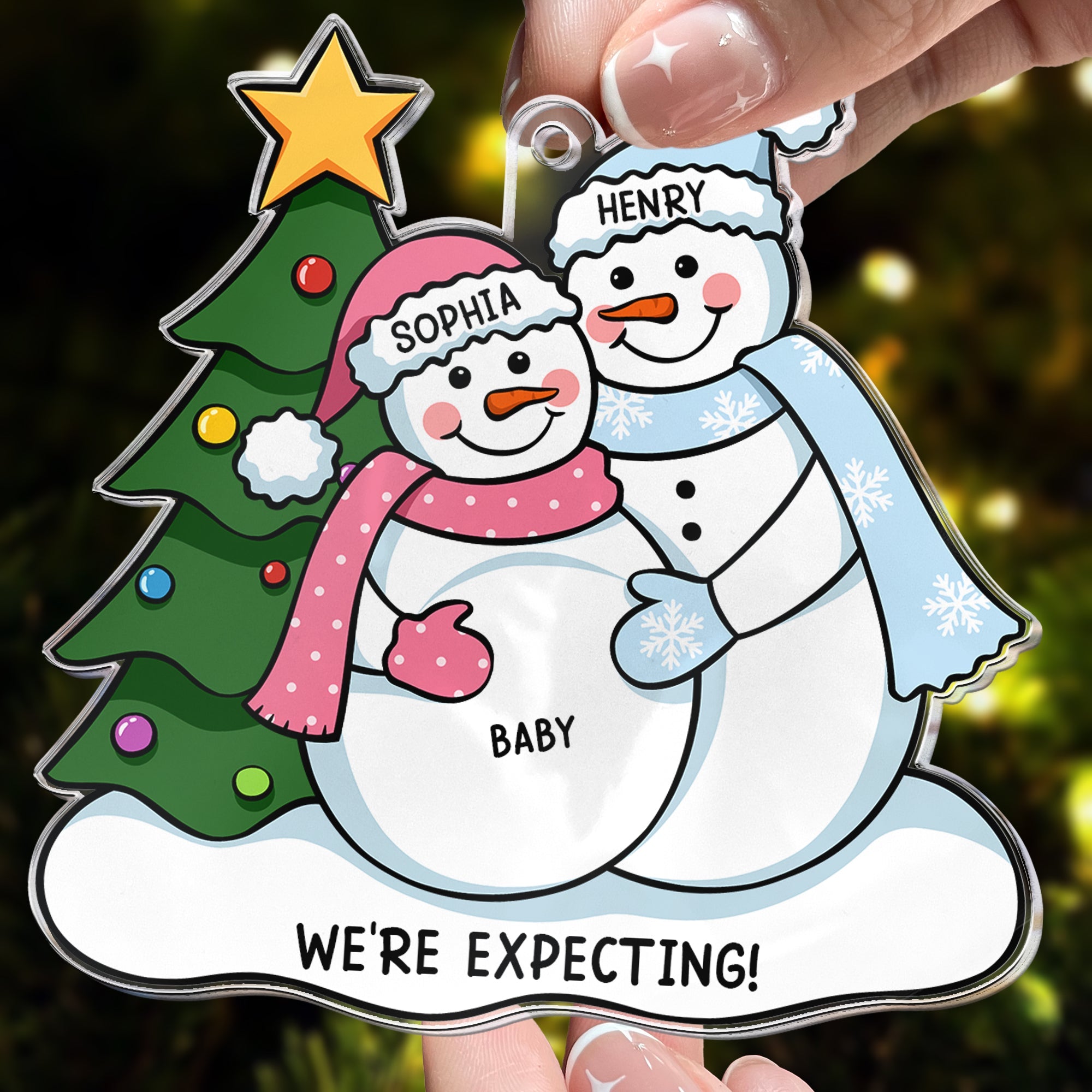 Expecting Parents - Personalized Acrylic Ornament ORN0810