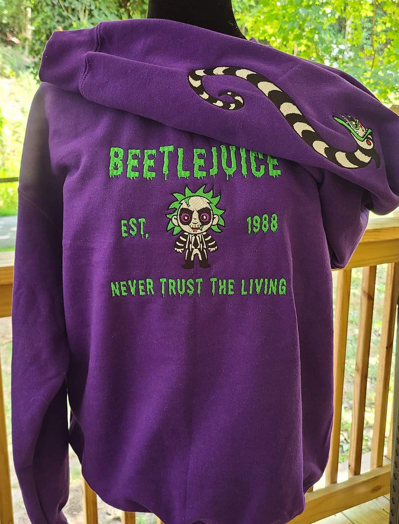 Beetlejuice Embroidered Sweatshirt EMHA0609