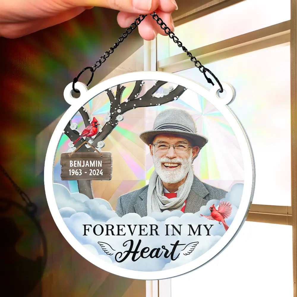 Custom Photo I'm Always With You - Personalized Window Hanging Rainbow Suncatcher ORNA1210