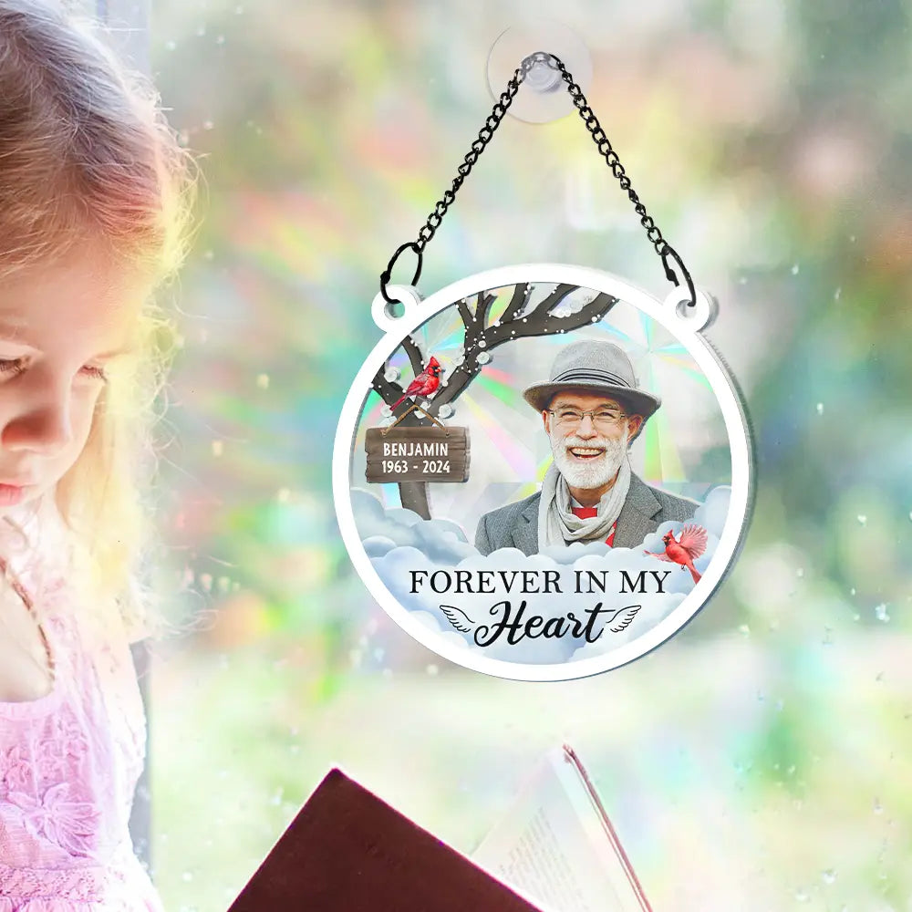 Custom Photo I'm Always With You - Personalized Window Hanging Rainbow Suncatcher ORNA1210