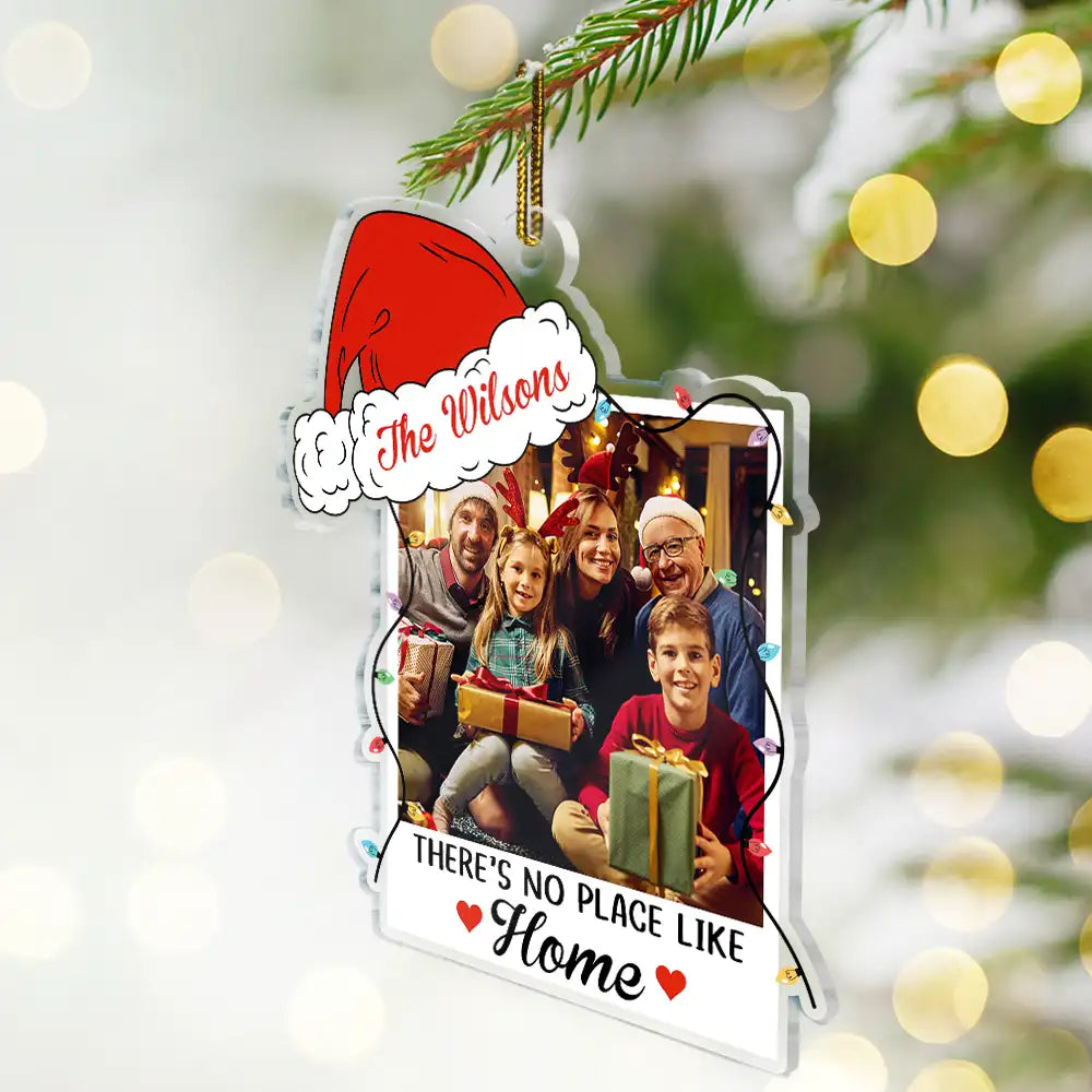 Custom Photo Family Together We Make A Family - Personalized Custom Shaped Acrylic Ornament ORNA1210