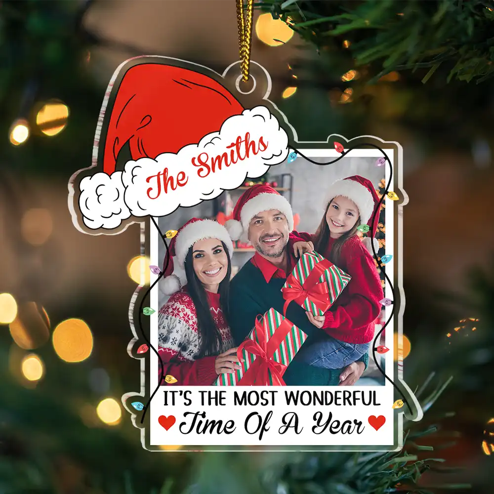 Custom Photo Family Together We Make A Family - Personalized Custom Shaped Acrylic Ornament ORNA1210