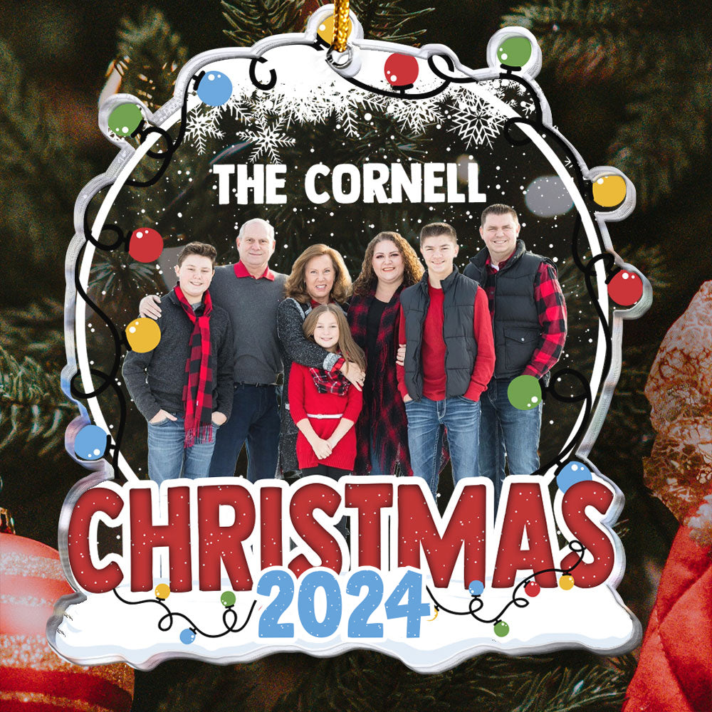 Family Christmas 2024 - Personalized Acrylic Photo Ornament ORN0810