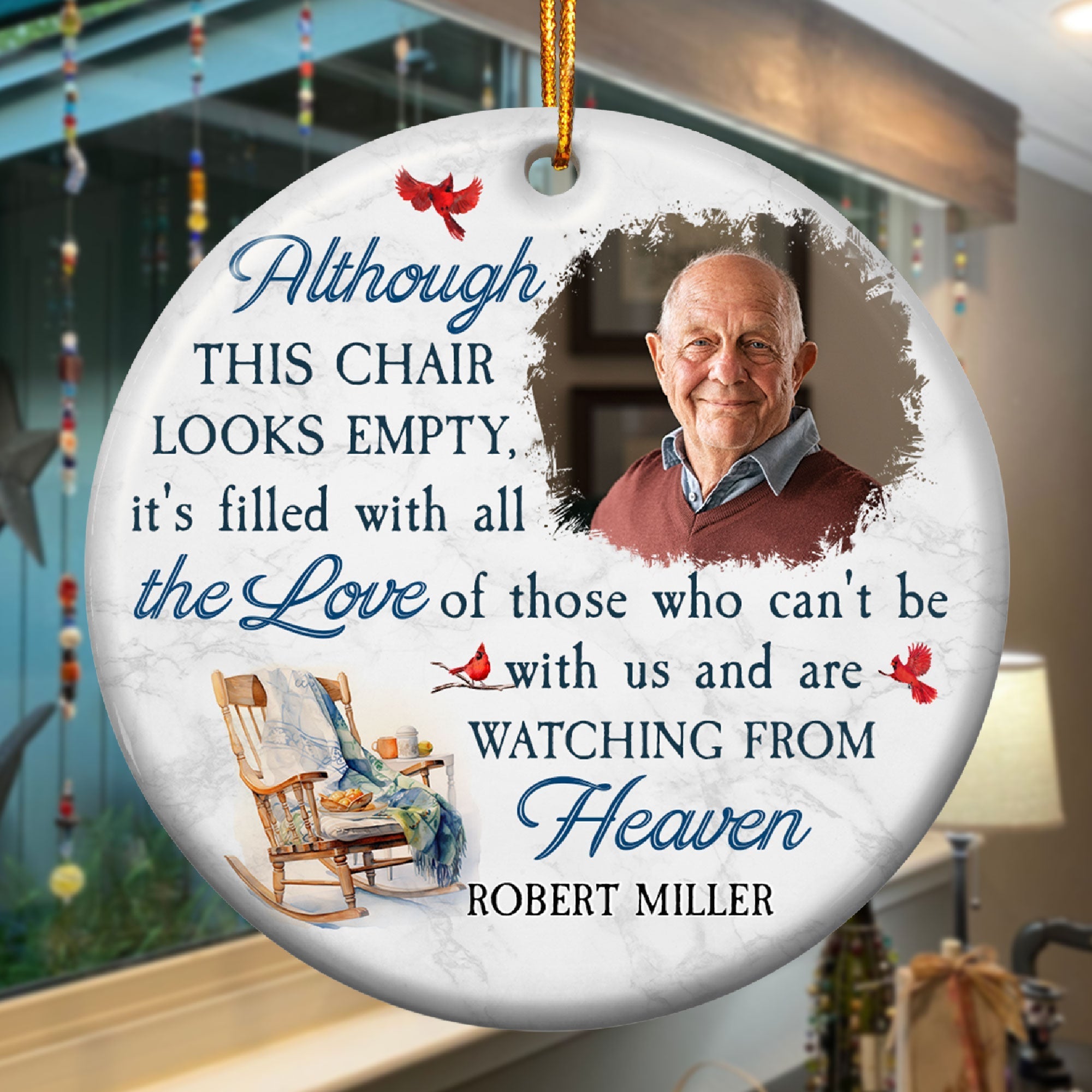 Filled With All The Love - Personalized Ceramic Ornament ORN0810