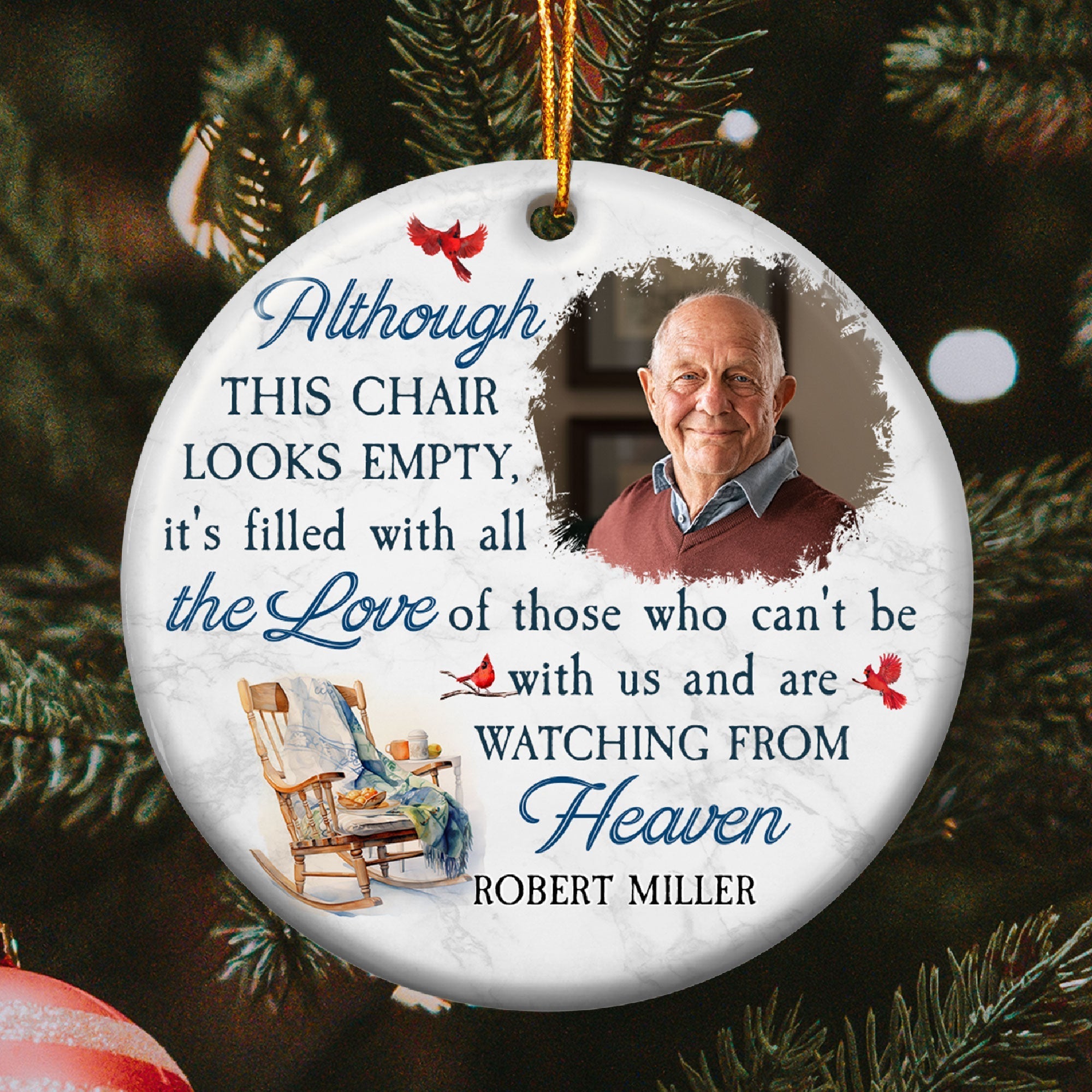 Filled With All The Love - Personalized Ceramic Ornament ORNA1210