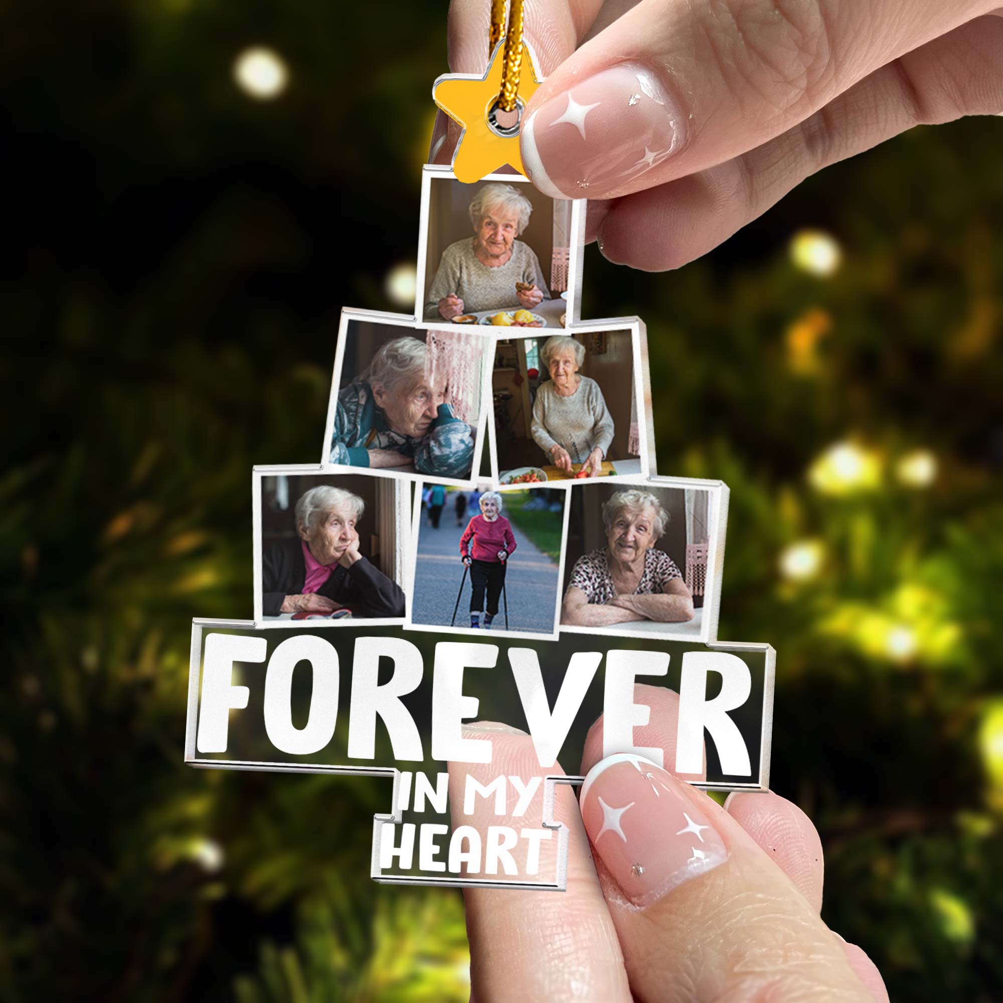 Forever In My Heart - Personalized Acrylic Photo Ornament ORNA1210