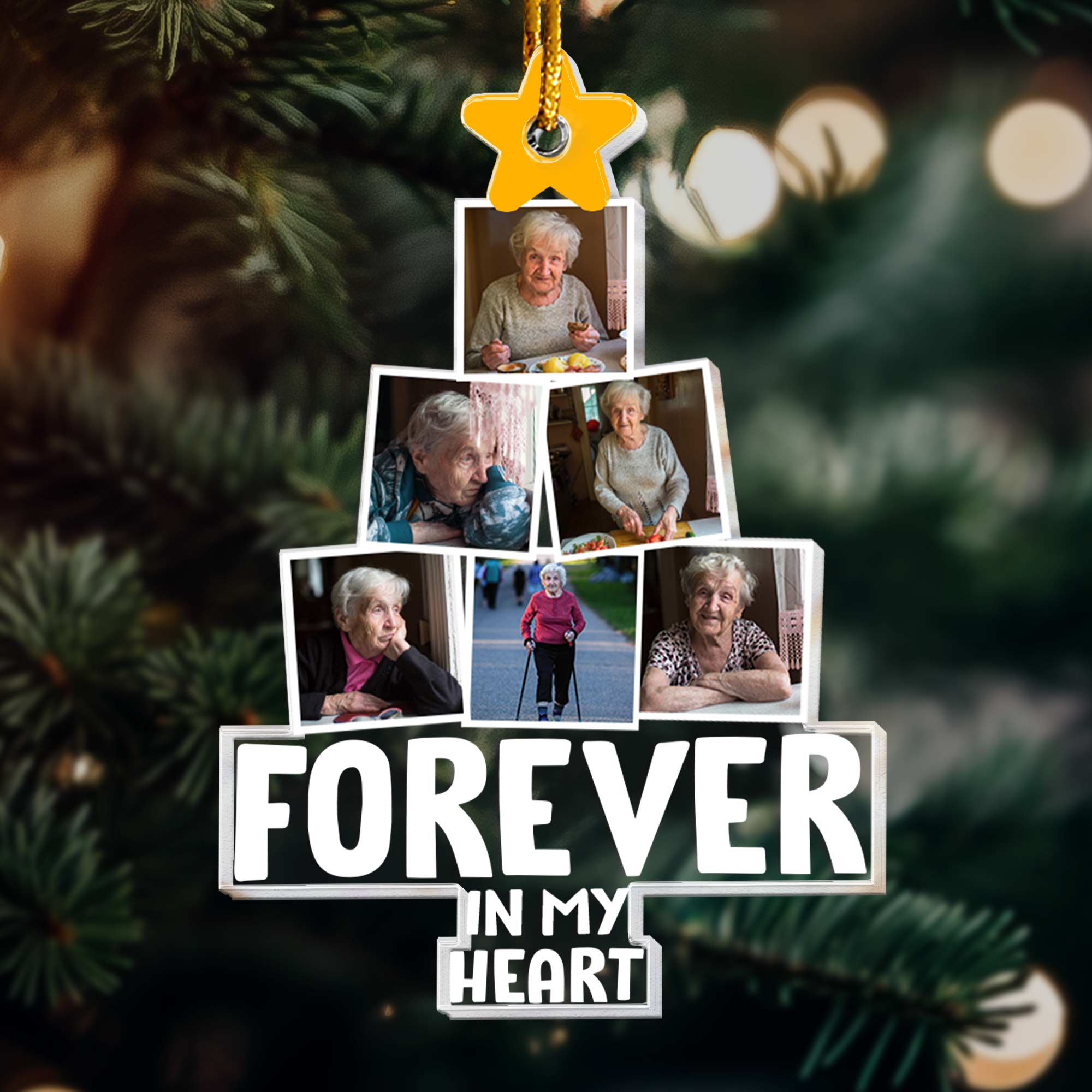 Forever In My Heart - Personalized Acrylic Photo Ornament ORN0810