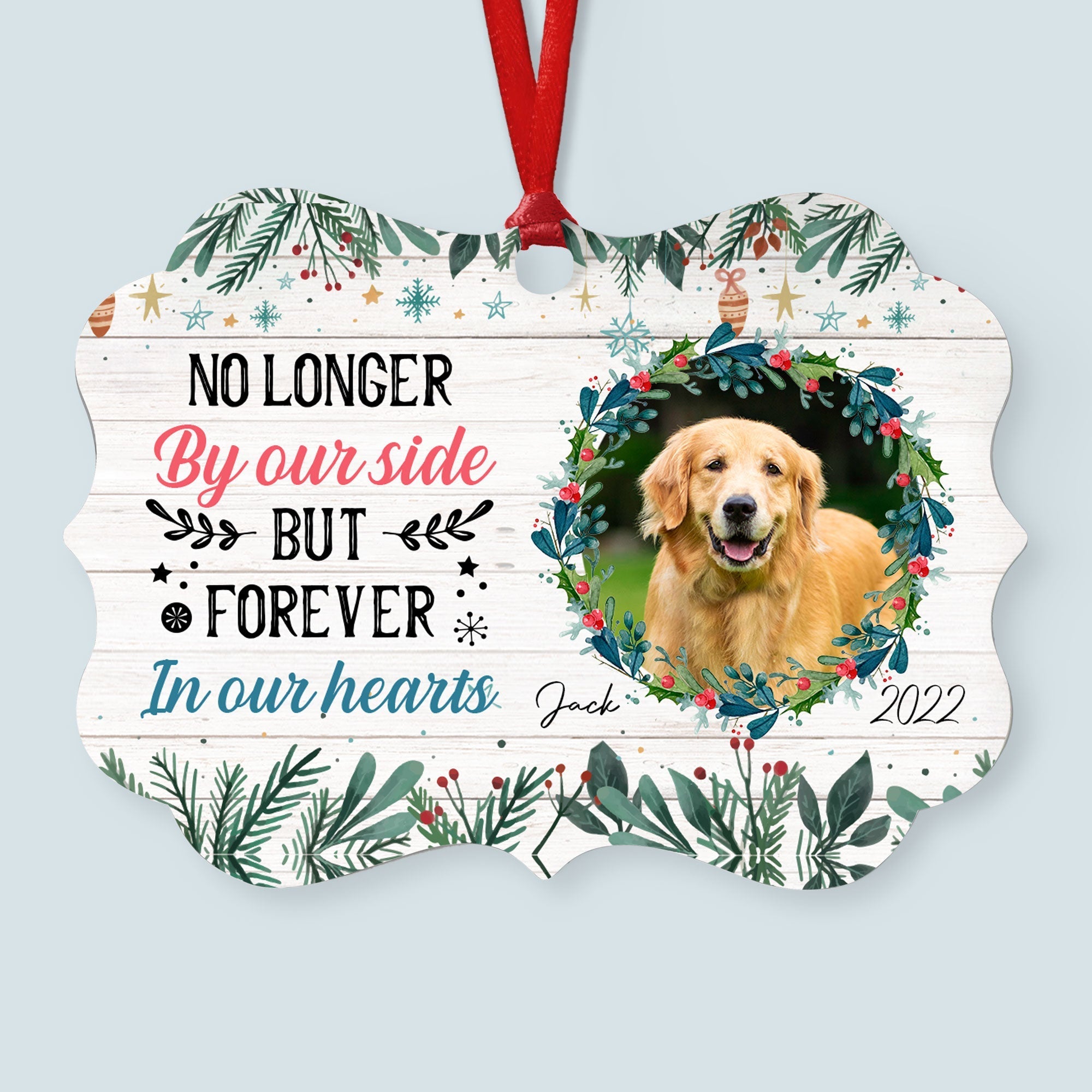 Forever In My Heart - Personalized Aluminum Ornament - Christmas, Memorial Gift For Pet Loss Owners, Cat Lover, Dog Lover ORNA1210