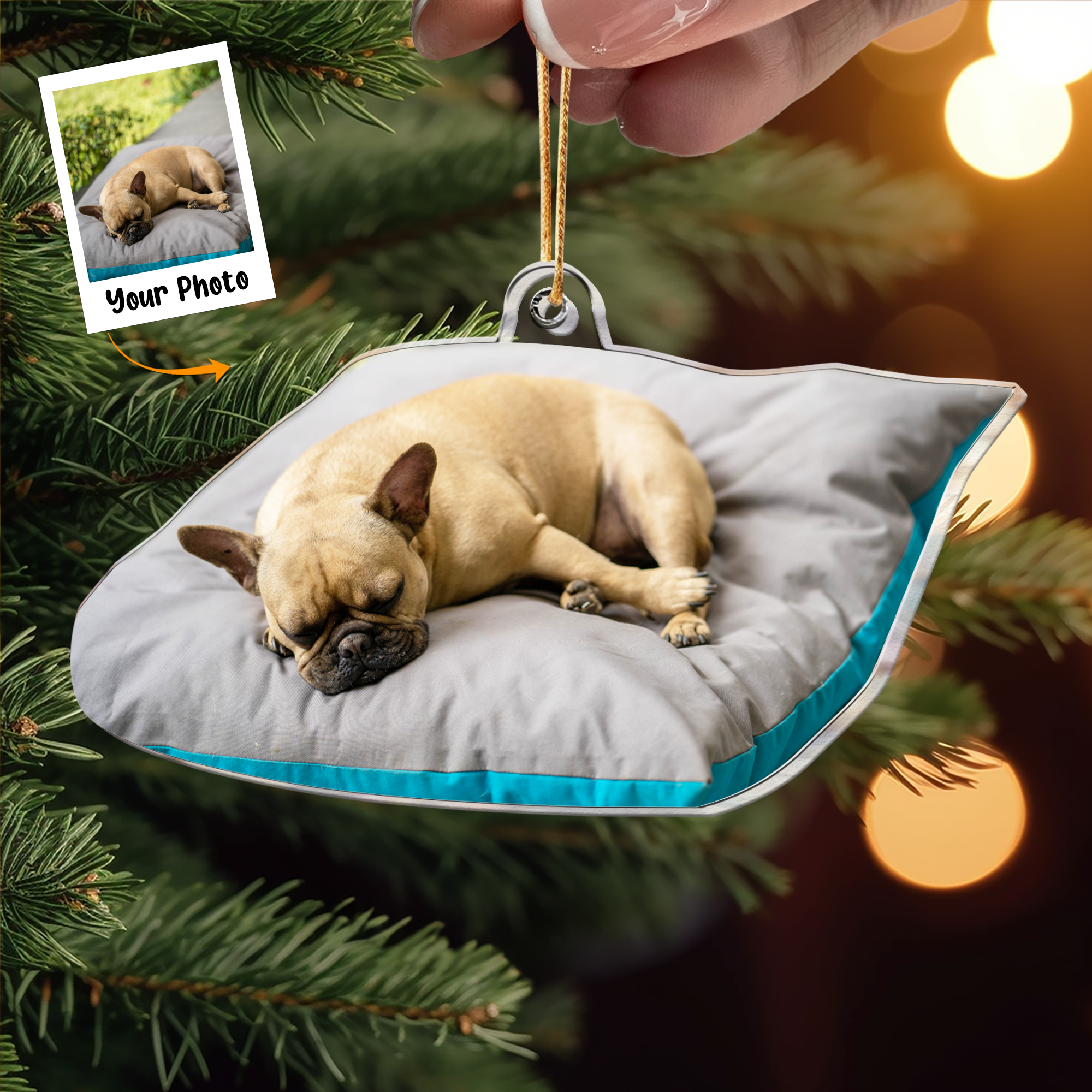 Funny Dog Gift For Dog Lovers - Personalized Acrylic Photo Ornament ORN0810