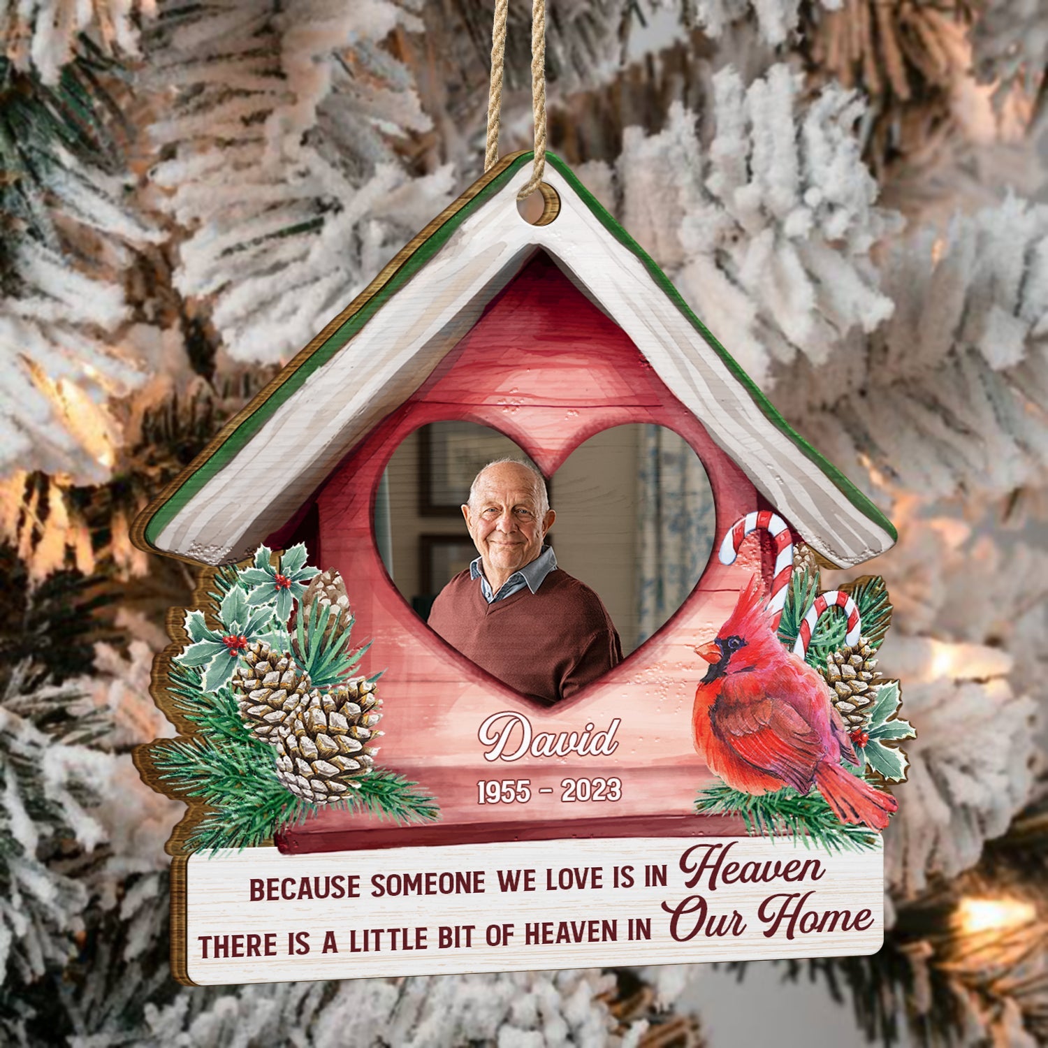 Custom Photo You Are In My Heart - Christmas, Memorial Gift - Personalized Custom Shaped Wooden Ornament ORNA1210