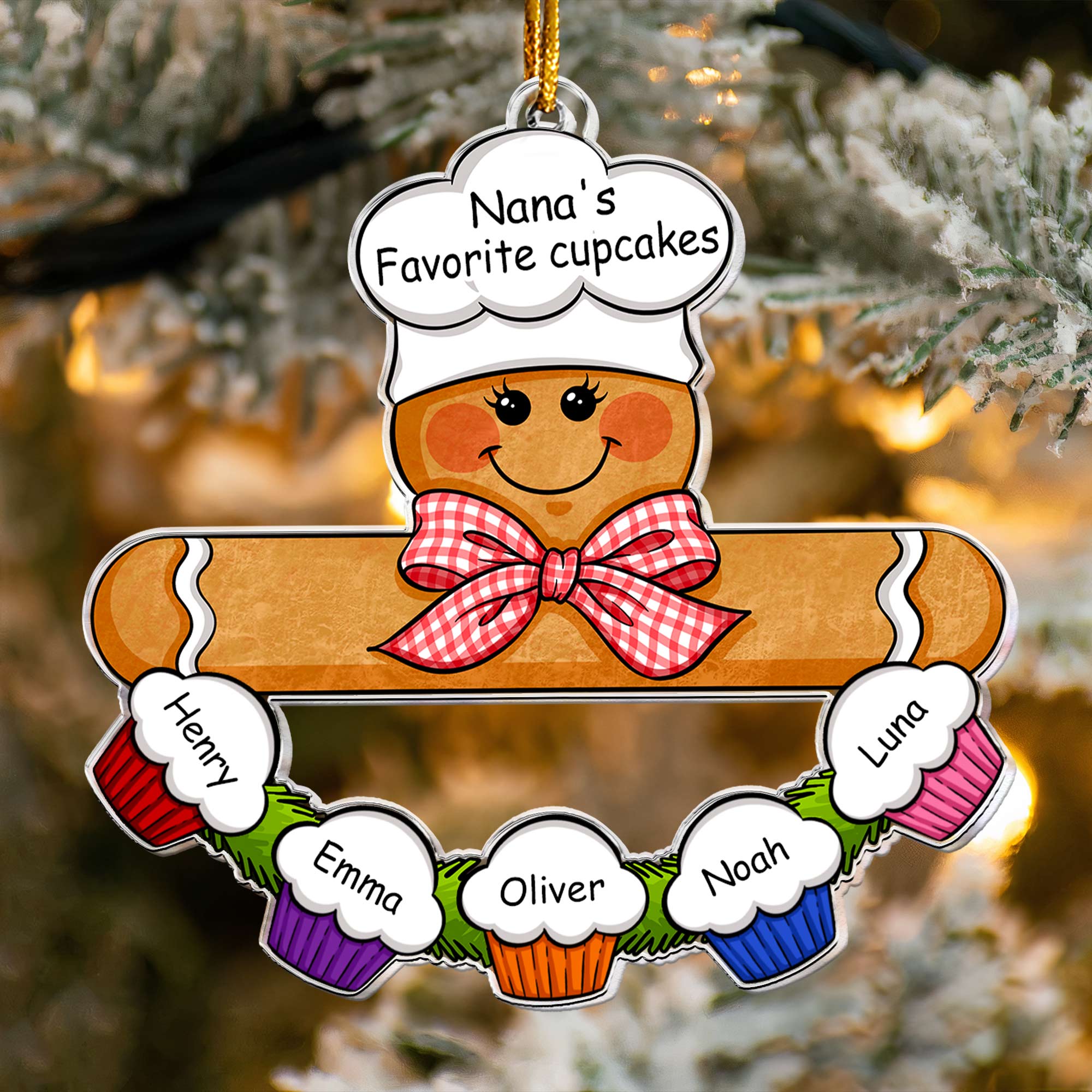 Gingerbread Baker - Personalized Acrylic Ornament ORNA1210