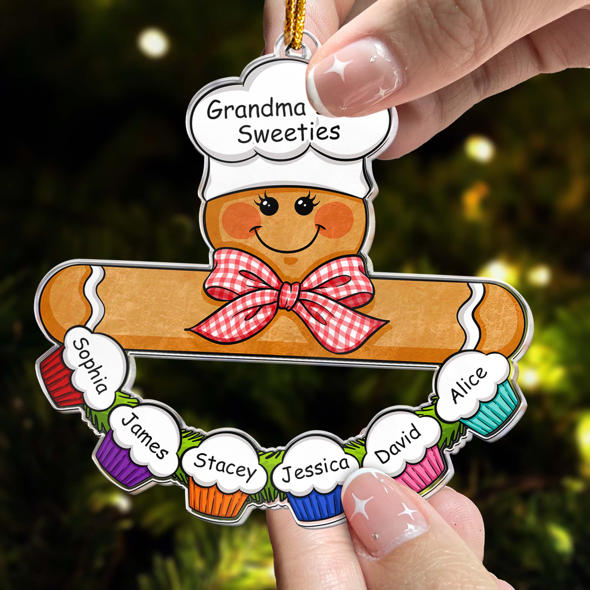 Gingerbread Baker - Personalized Acrylic Ornament ORNA1210