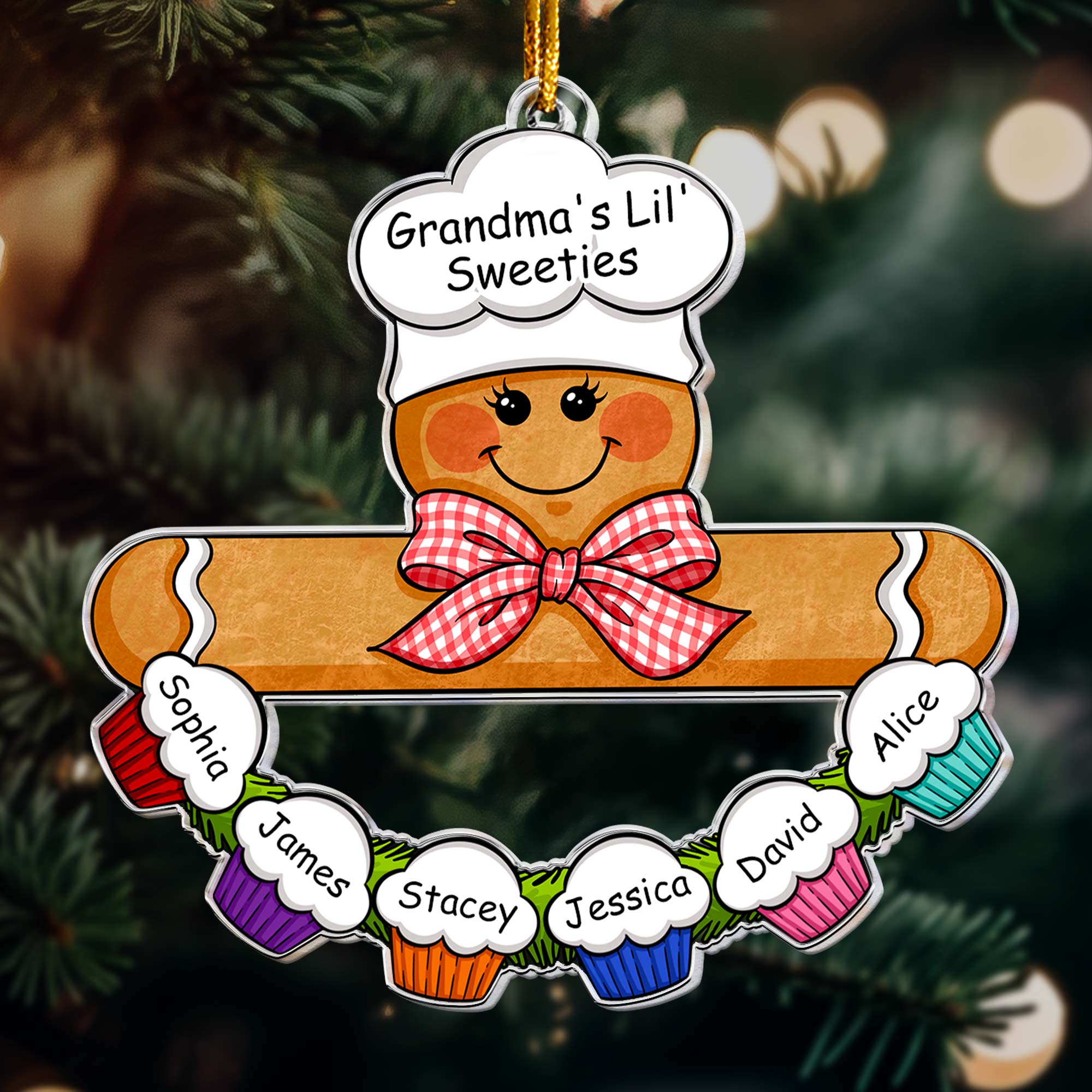 Gingerbread Baker - Personalized Acrylic Ornament ORNA1210