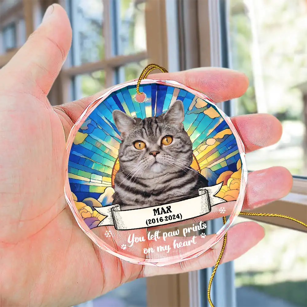 Custom Photo You Were My Favorite Hello And Hardest Goodbye - Personalized Circle Glass Ornament ORNA1210