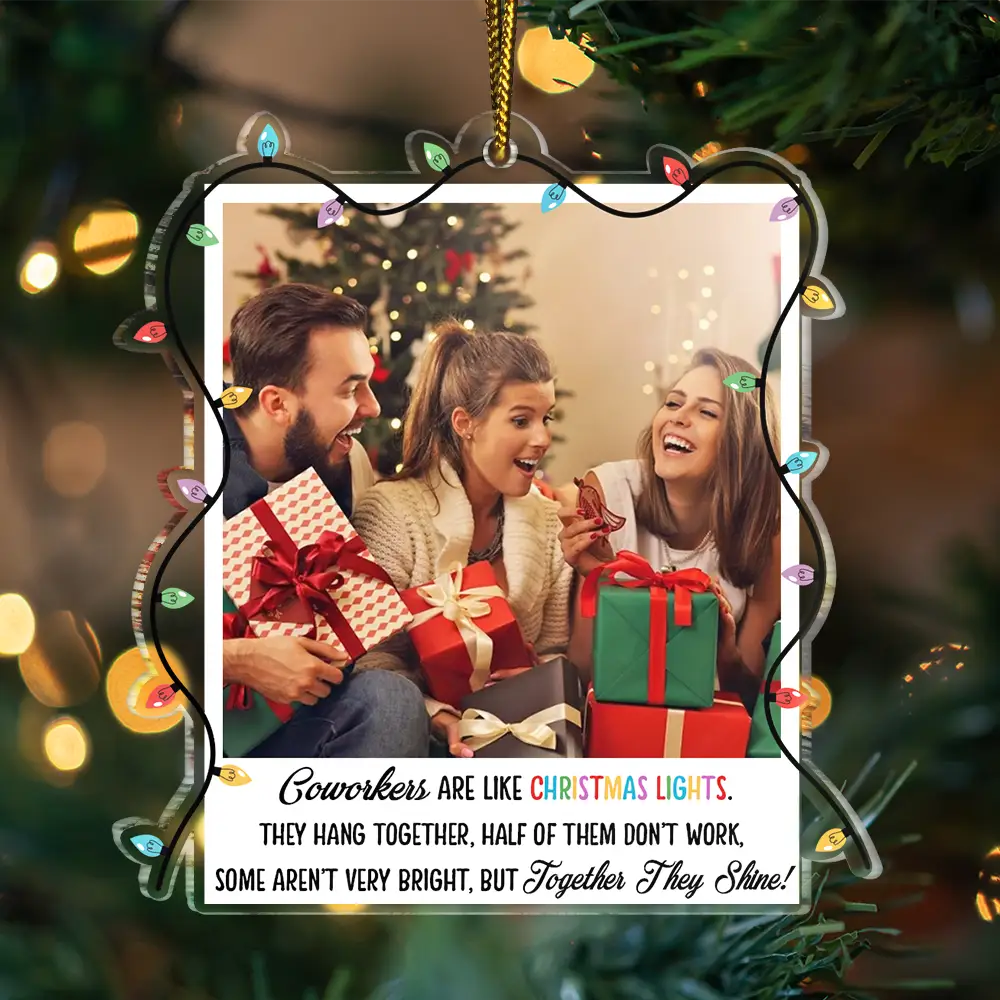 Custom Photo Together They Shine - Personalized Custom Shaped Acrylic Ornament ORNA1210