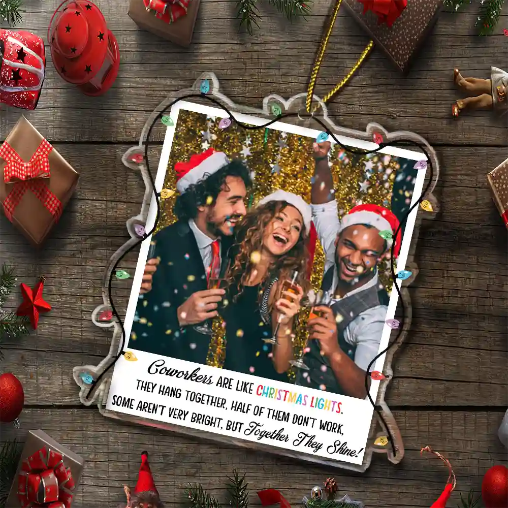 Custom Photo Together They Shine - Personalized Custom Shaped Acrylic Ornament ORNA1210