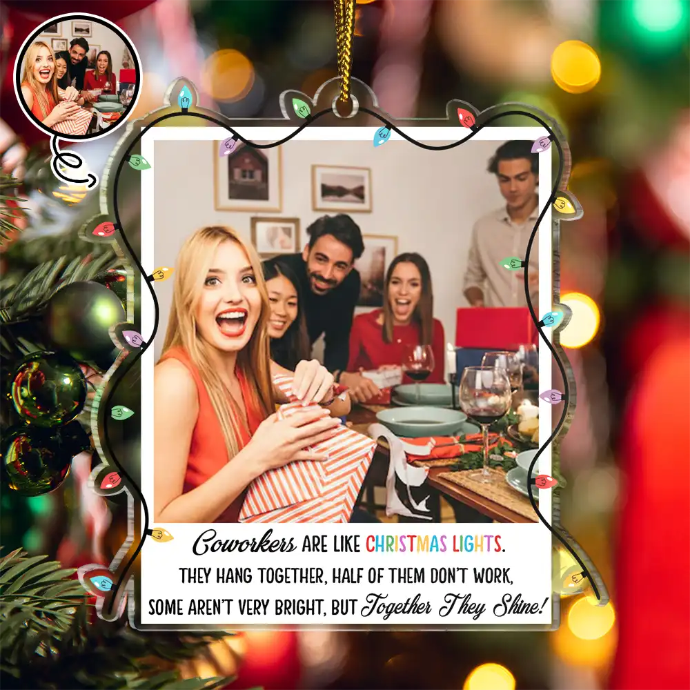 Custom Photo Together They Shine - Personalized Custom Shaped Acrylic Ornament ORNA1210