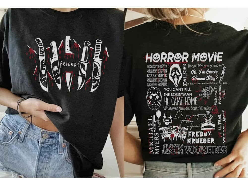 Halloween Horror Movie shirt, Character Horror Flim Halloween shirt, Horror Movie, Scary Shirt, nightmare mainstreet, horror movie killers