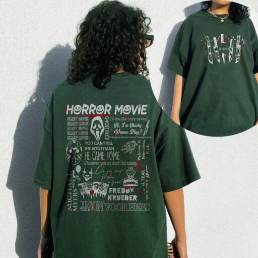 Halloween Horror Movie shirt, Character Horror Flim Halloween shirt, Horror Movie, Scary Shirt, nightmare mainstreet, horror movie killers