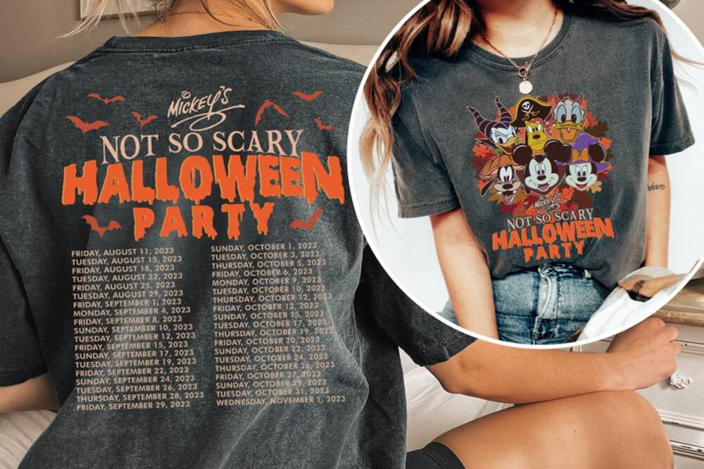 2 Sided Halloween Shirt, Mickey?s Not So Scary Halloween Party 2023, Disney Halloween Party Shirt, Mickey and Friends Halloween,Halloween Sweatshirt