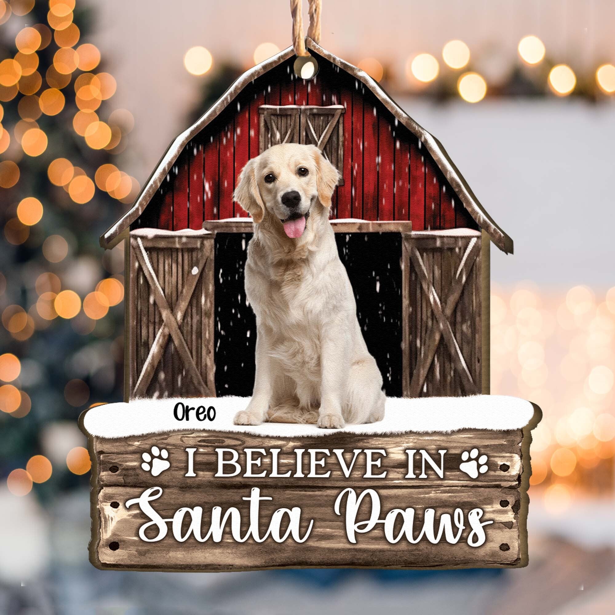 Have Yourself A Furry Little Christmas Pet Dog Cat - Personalized Wooden Ornament ORNA1210