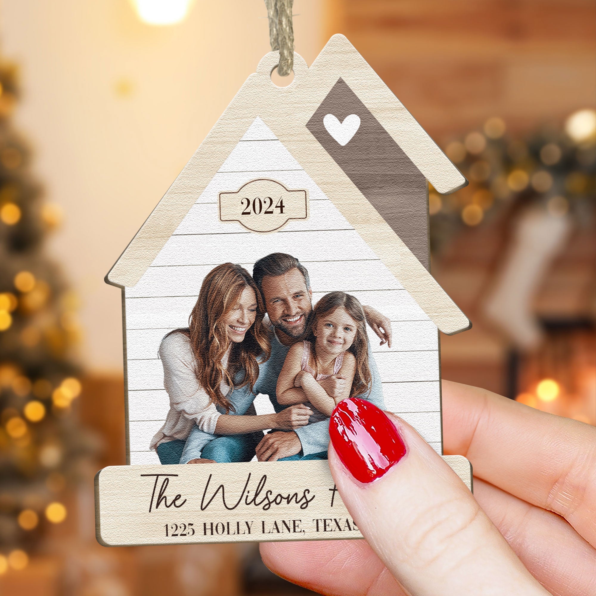 Home 2024 - Personalized Wooden Photo Ornament ORN0810