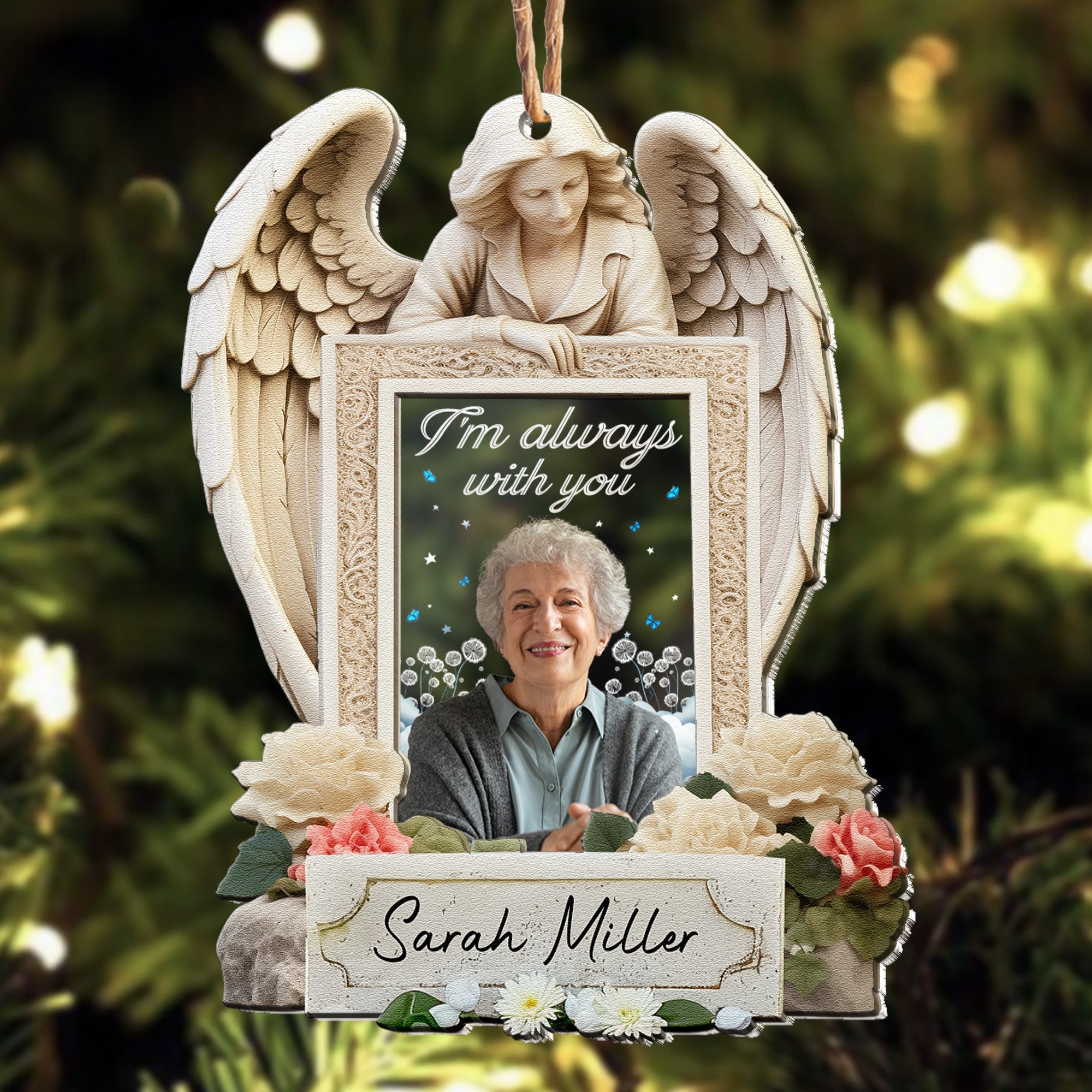 I Am Always With You - Personalized Wood And Acrylic Photo Ornament ORNA1210