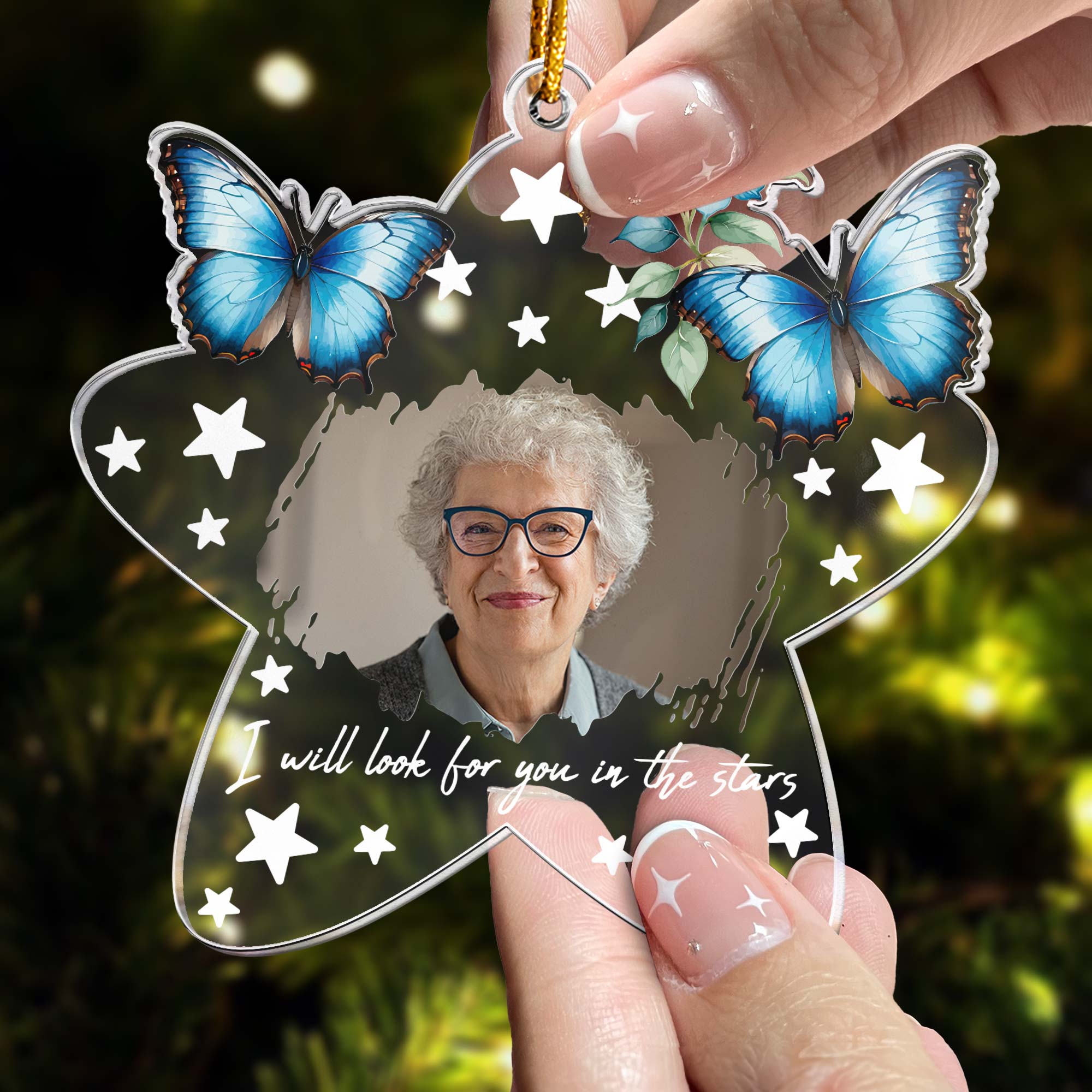 I Will Look For You In The Stars - Personalized Acrylic Photo Ornament ORN0810