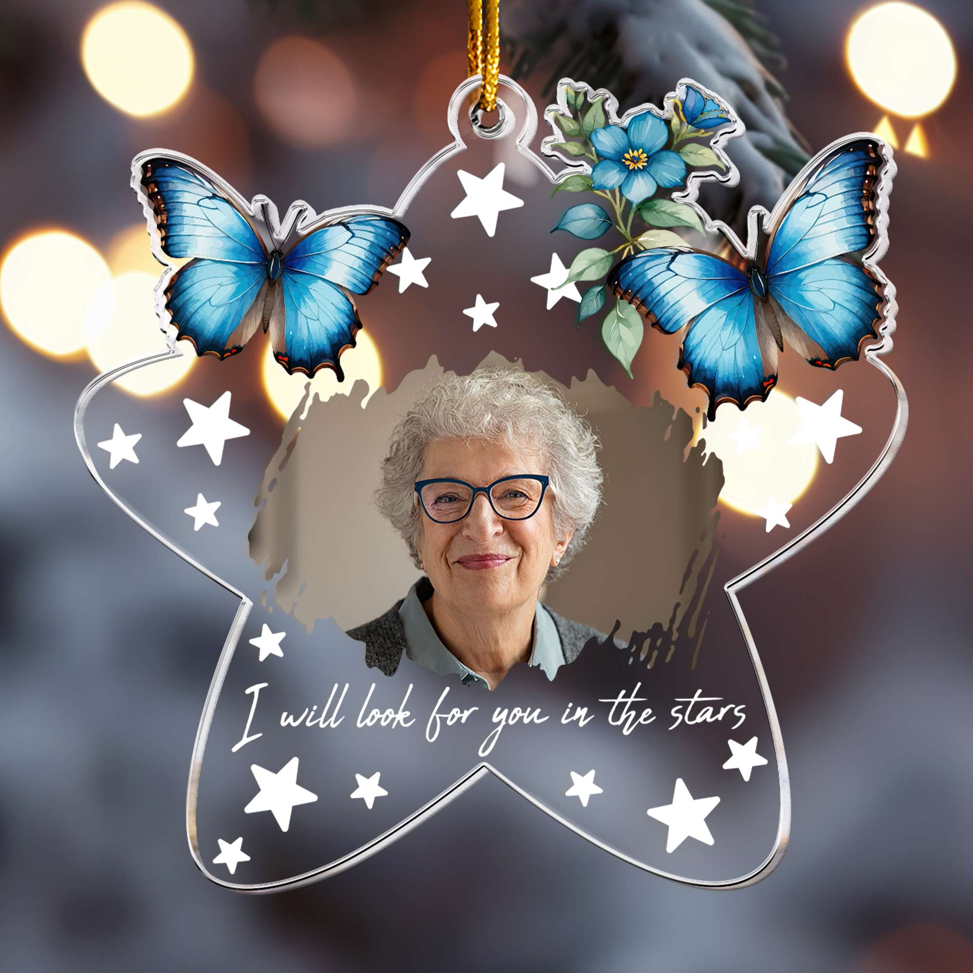 I Will Look For You In The Stars - Personalized Acrylic Photo Ornament ORNA1210