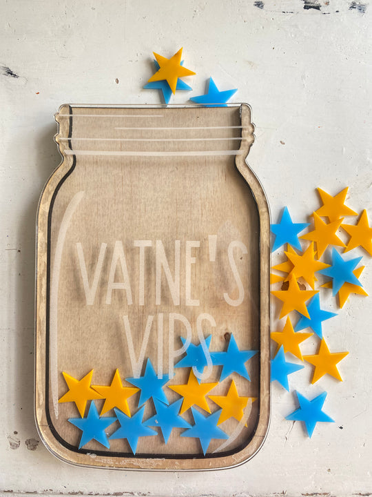 Personalized Reward Jar with Smiley Face Tokens, Reward Jar Tokens, Back to School Gift rejar1